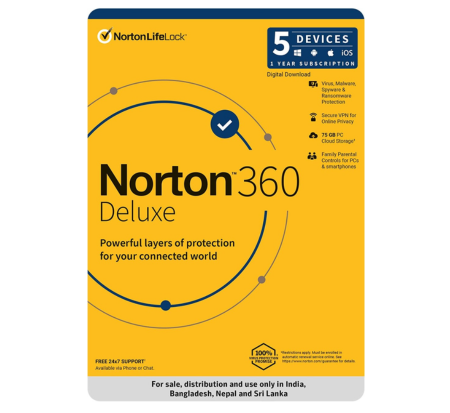 1697711215.Norton 360 Deluxe 5 Devices 1 Year Antivirus
